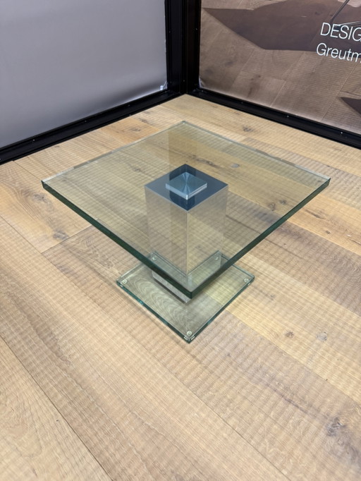 Mesa auxiliar de cristal Beek Abel 40x40xH31 – bijzettafels, Glass