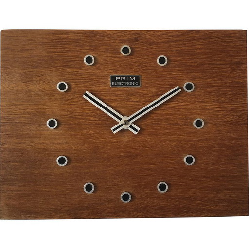 Vintage wall clock Prim, Czechoslovakia 1970s