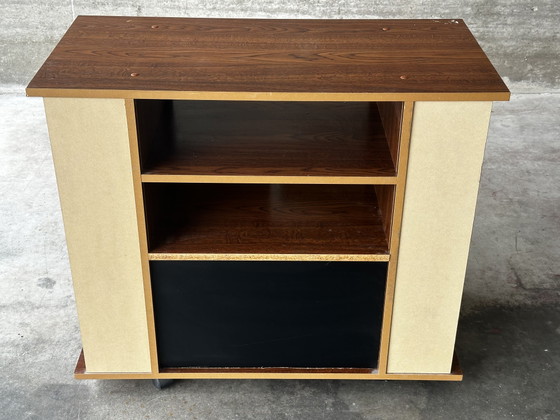 Mobile Bar Vintage su Ruote – Anni '60-'70 – Wood, Glass (photo 8 of 13)
