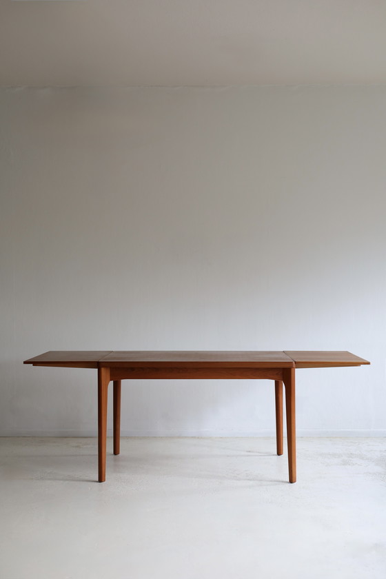 Image 1 of Extendable dining table by Henny Kjaernulf, Danish design, 1960s