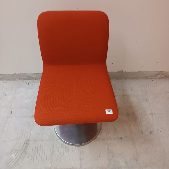 Image 1 of Lot van 4 Vintage Leren Stoelen door Poltronova, Harlow Variant 1971