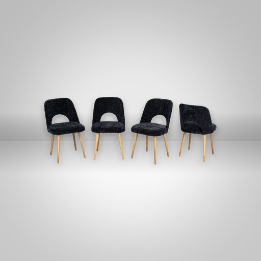 Esszimmerstühle von Oswald Haerdtl, 1960er Jahre, Tschechoslowakei – eetkamerstoelen, Wood