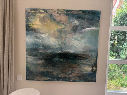 Painting "Underwater Pink " Alice Cescatti