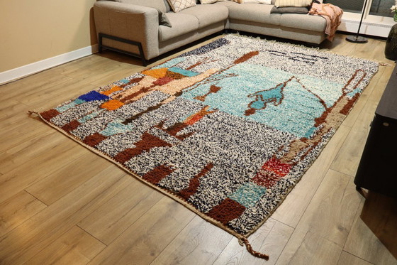 Image 1 of Berber carpet wool rug floor rug new 310 x 210 cm color rug carpet Berber runner large interior unique high pile original