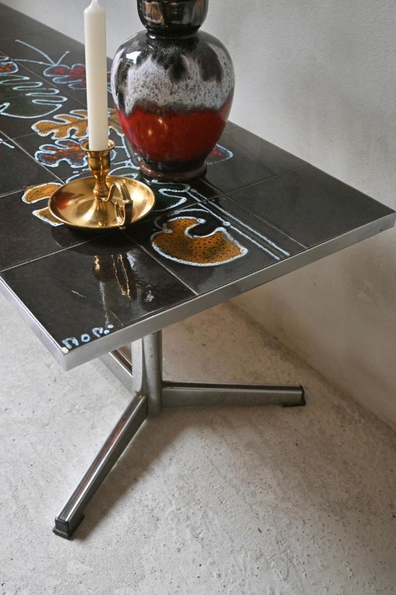 Image 1 of Couchtisch Keramikplatte 1960er Jahre Adri Belarti