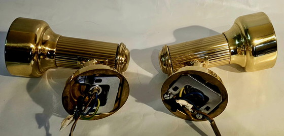 Image 1 of OMI Leuchten Scheinwerfer | Messing | Hollywood Regency Ca. 1970 | Original