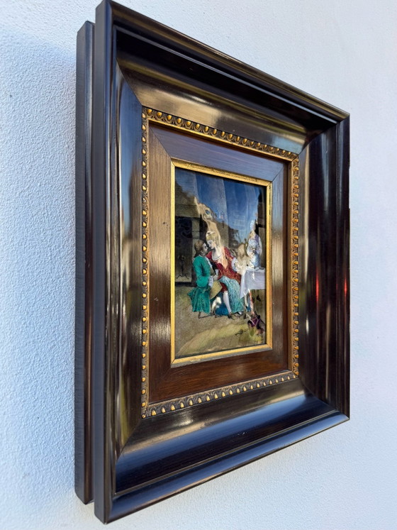 Quadro smaltato Art Limoges R.Sarlandie – Dipinti e disegni, Rame (photo 7 of 15)