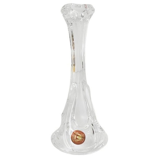 Candelabro vintage de cristal orgánico Walther Glas de mediados de siglo, década de 1970