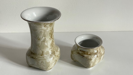 Image 1 of Karolina-Porzellanvasen, Polen, 1970er/80er Jahre