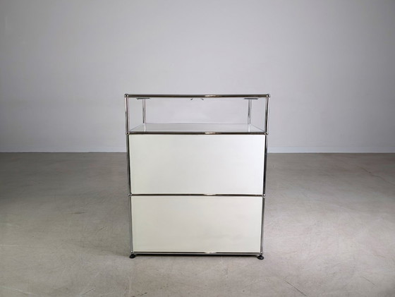 Image 1 of Credenza USM Haller originale bianca 3x1 cassettiera ripiano Fritz