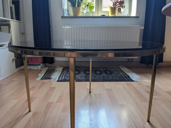 Image 1 of 19060er Hollywood Regency Couchtisch Aus Messing & Glas Von Vereinigte Werkstätten