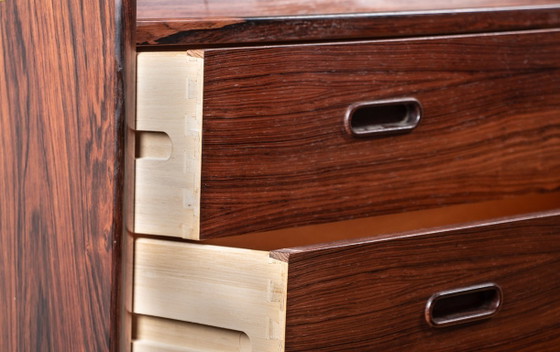 Image 1 of Secretaire, scrivania, danese in palissandro modello 37 di Arne Wahl Iversen per Vinde Mobelfabrik 1960.