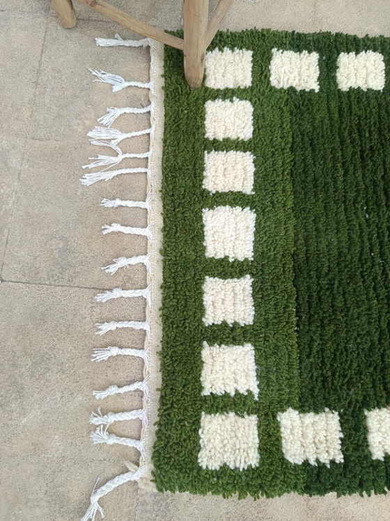 Image 1 of Custom Green Moroccan Carpet 250cmx200cm 