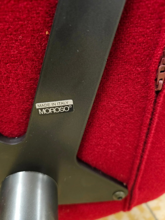 ALFREDO HÄBERLI / Sessel “Take a line for a walk” / Moroso / Italien / Design 2003 / rote Wolle – Wool (photo 7 of 13)