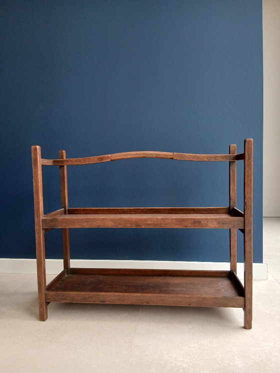 Image 1 of Vintage Literature/Side Table/Serving Stand, Oak