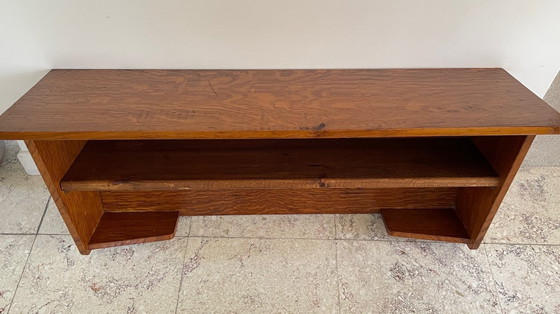 Image 1 of Geometrische wandplank massief eiken VINTAGE