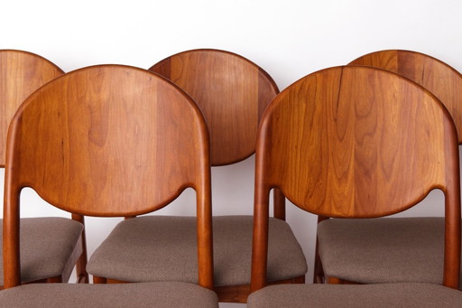 Set of 6 Danish Teak Dining Chairs – Korup Stolefabrik – 1970s Mid-Century Modern