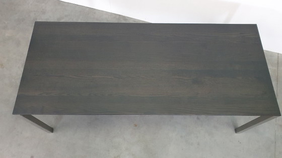 Image 1 of Arco Tisch aus reiner Eiche, geräuchertem Edelstahl, niederländisches Design, 210 x 90