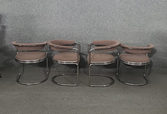 Image 1 of 4 CHAIRS MID - CENTURY MODERN DESIGN KITCHEN CHAIR CHAIR DANISH 60s VINTAGE RETRO 60s ARMCHAIR