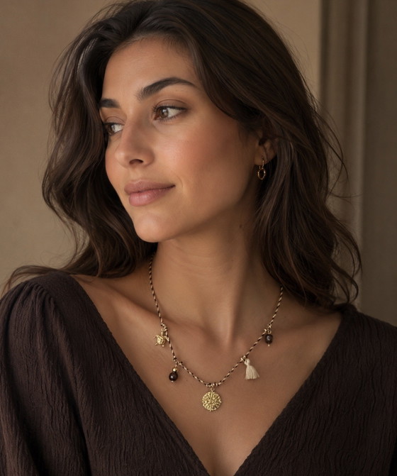 Unique Handmade Jewelry Necklace Trending Brown Sale – ByJ&S, Gifts, rvs (photo 5 of 7)