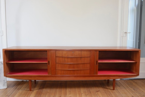 Grande credenza vintage in teak danese 1960 – Roche Bobois, Credenze, Legno (photo 3 of 13)