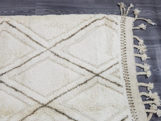 Image 1 of Alfombra hecha a mano en lana natural, 250cm x 150cm