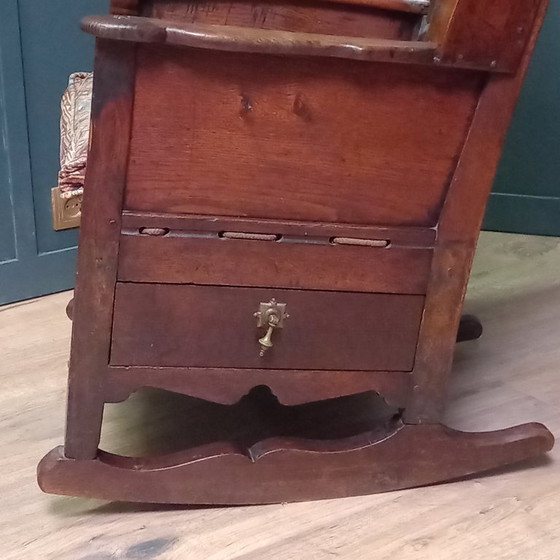 Image 1 of Rocking chair, Lambing rocking chair, Oak shepherd's chair