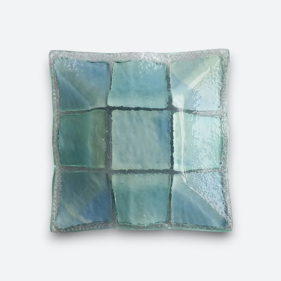 Image 1 of Vintage Murano handmade studio glass object - fused mosaic design
