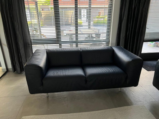 Label Gerard vd Berg Bommel Fauteuils 2x + 2x Bank – Leather, Metal