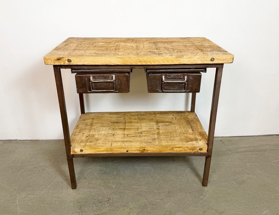 Image 1 of Vintage Industrial Worktable, 1960s