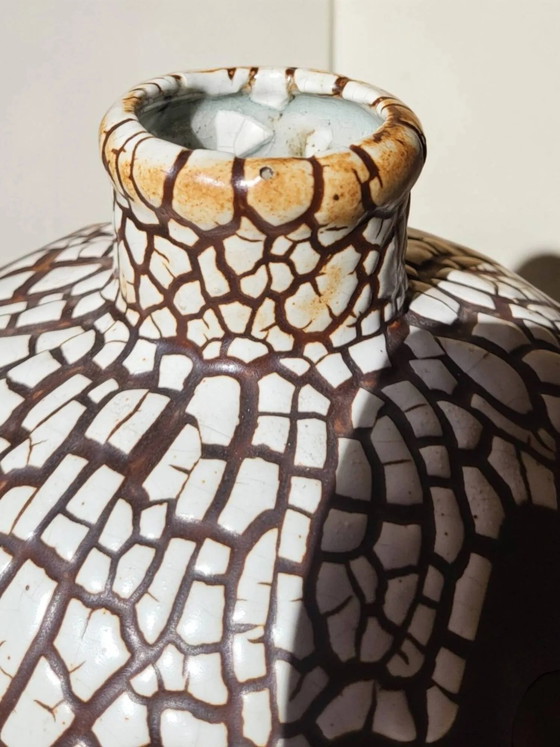 Stoneware vase "snake skin", Léon Pointu, Art Deco – Porcelain (photo 6 of 11)