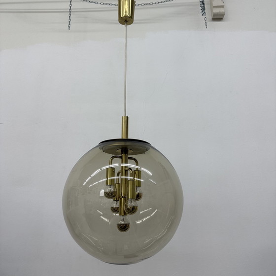 Image 1 of Doria Leuchten globe glass hanging lamp , 1970s