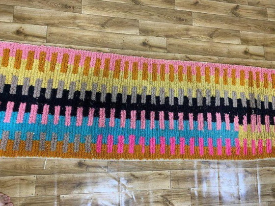 Image 1 of Mehrfarbige Berberteppiche aus Leinen, 300 cm x 100 cm
