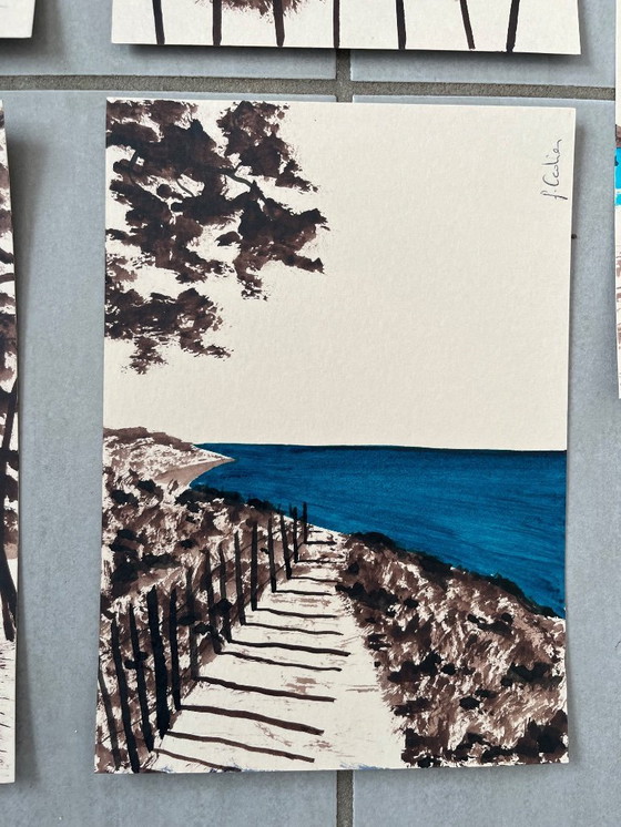 Image 1 of Conjunto de 7 bocetos, 21x15cm