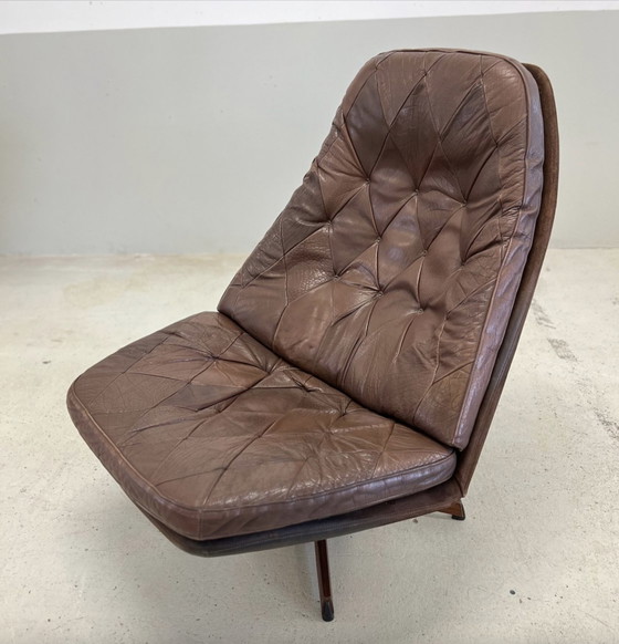 Image 1 of Chaise longue vintage danoise inclinable par Madsen & Schübel, 1970S