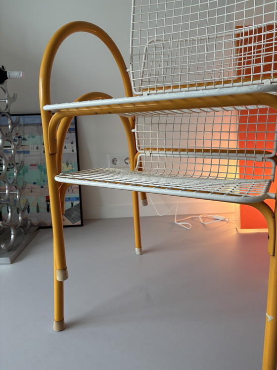 Image 1 of Vintage EMU Italië draadgaasstoelen