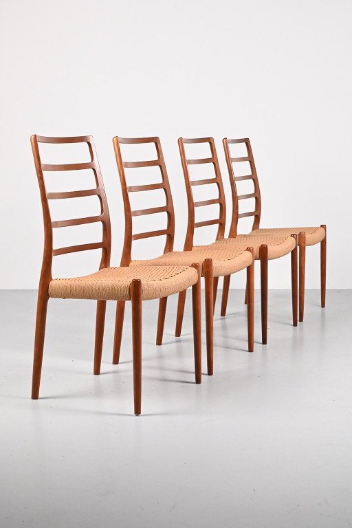 Niels Otto Møller model 82 chairs