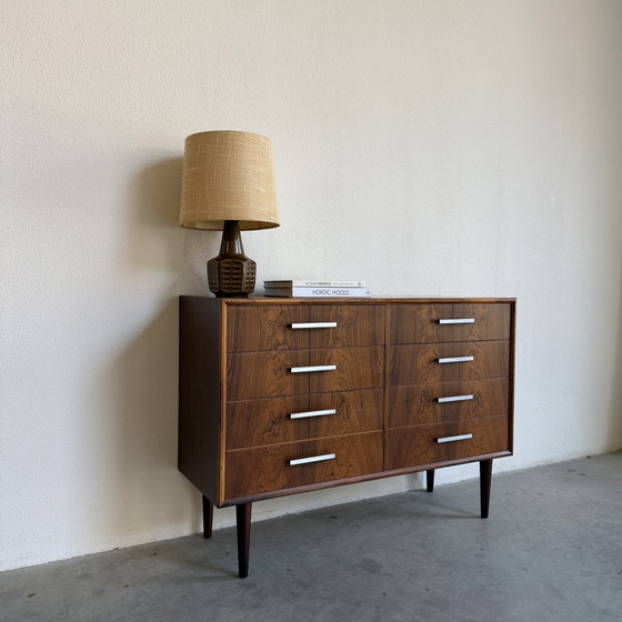 Image 1 of Commode double vintage danoise en palissandre