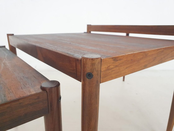 Image 1 of Mesas nido de madera de mediados de siglo, Países Bajos Años 50