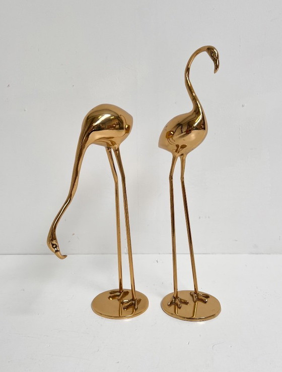 Image 1 of Ensemble de grues en laiton d'Apko, années 1980