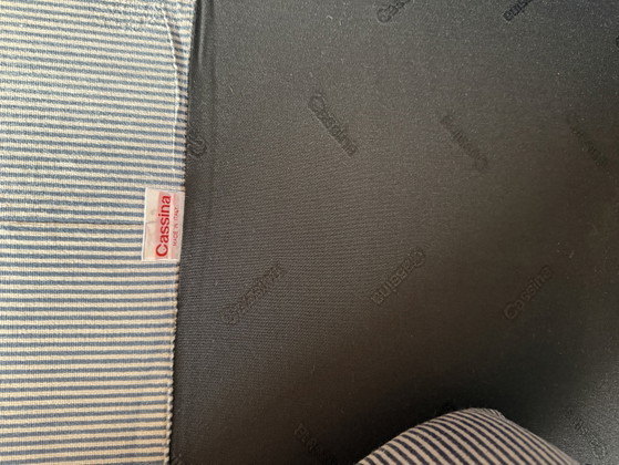 Cassina Maralunga 2x 2zit Originele Ribble Stof Bicolore Lichtgrijs, Zeer Goede Staat! – 2 zitsbanken (photo 13 of 14)