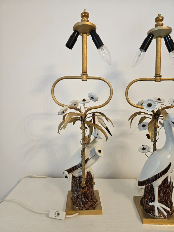 Image 1 of Lamps/vintage, a pair of unique Mangani lamps,Italy, 1960s/1970s.