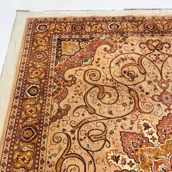 Image 1 of Large vintage rug, brown/cream