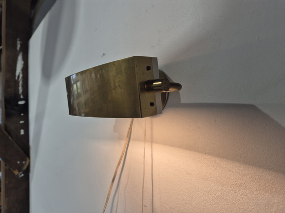 Image 1 of Jacques Biny brass wall lamp 1940s/50s