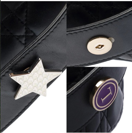 Image 1 of Borsa DIOR Lady Dior in cuoio nero - 103265