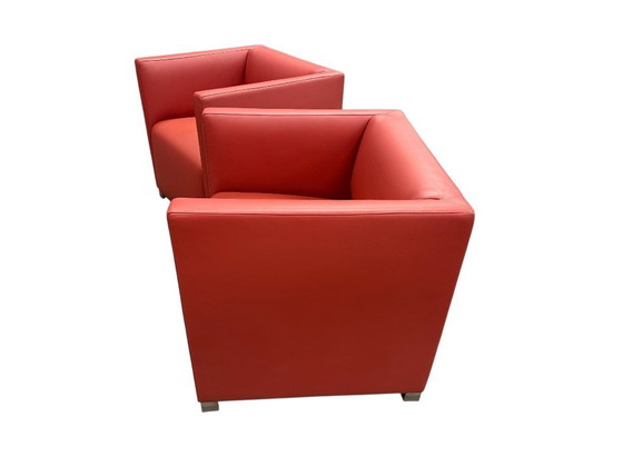 Image 1 of  Cubic Chairs by Paolo Piva for Wittmann, 1980s, Set of 2