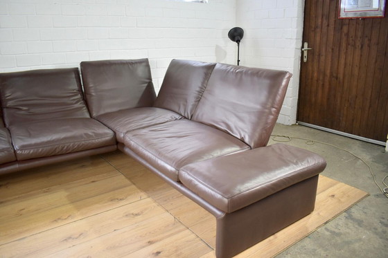 Image 1 of Divano in pelle Koinor Raoul in marrone con braccioli e schienali regolabili