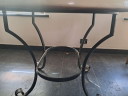 superbe table de jardin terre cuite et fer forgé