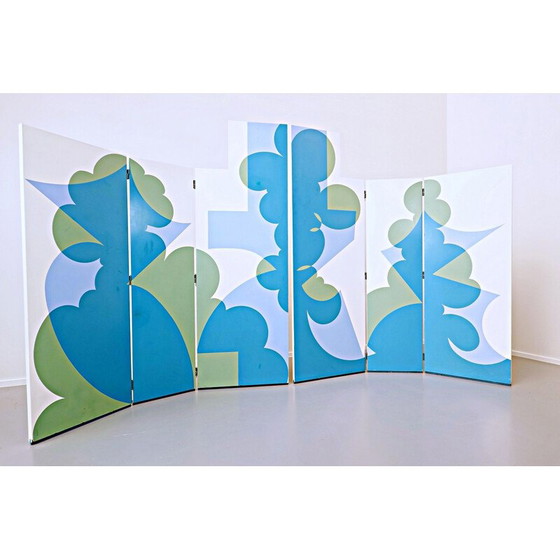 Image 1 of Vintage folding screen model ’Balla’ by Giacomo Balla For Simon Gavina, 1970