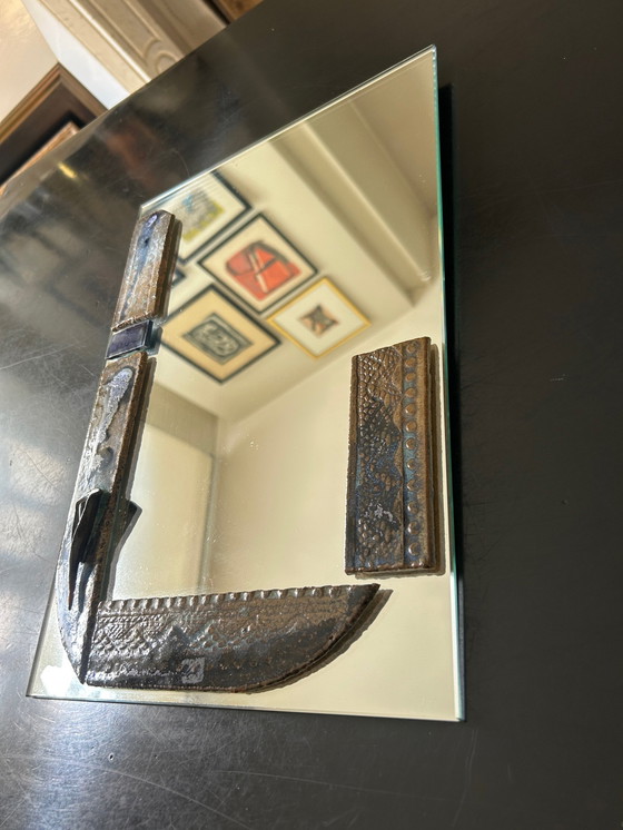 Image 1 of Mirror With Ceramic Inlay